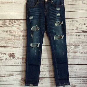 Distressed jeans size medium